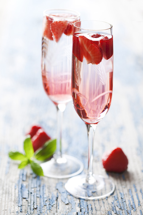 Strawberries and Champagne Welcome